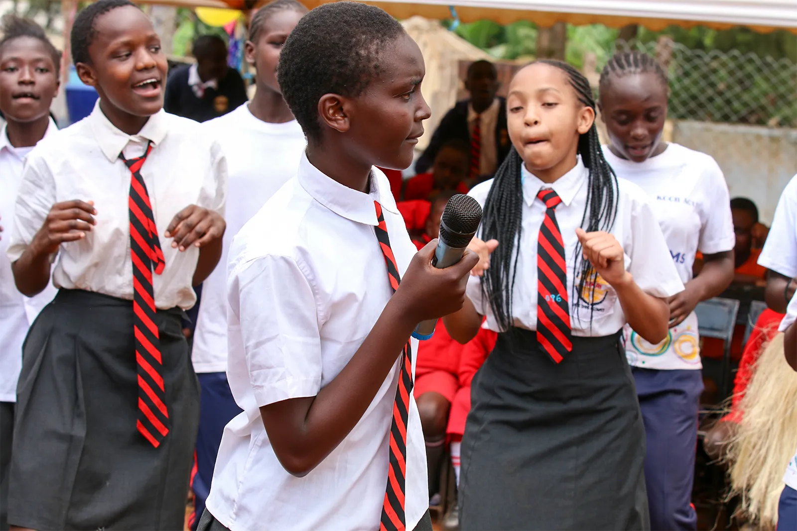 Students building rhythm skills at Sikri Academy